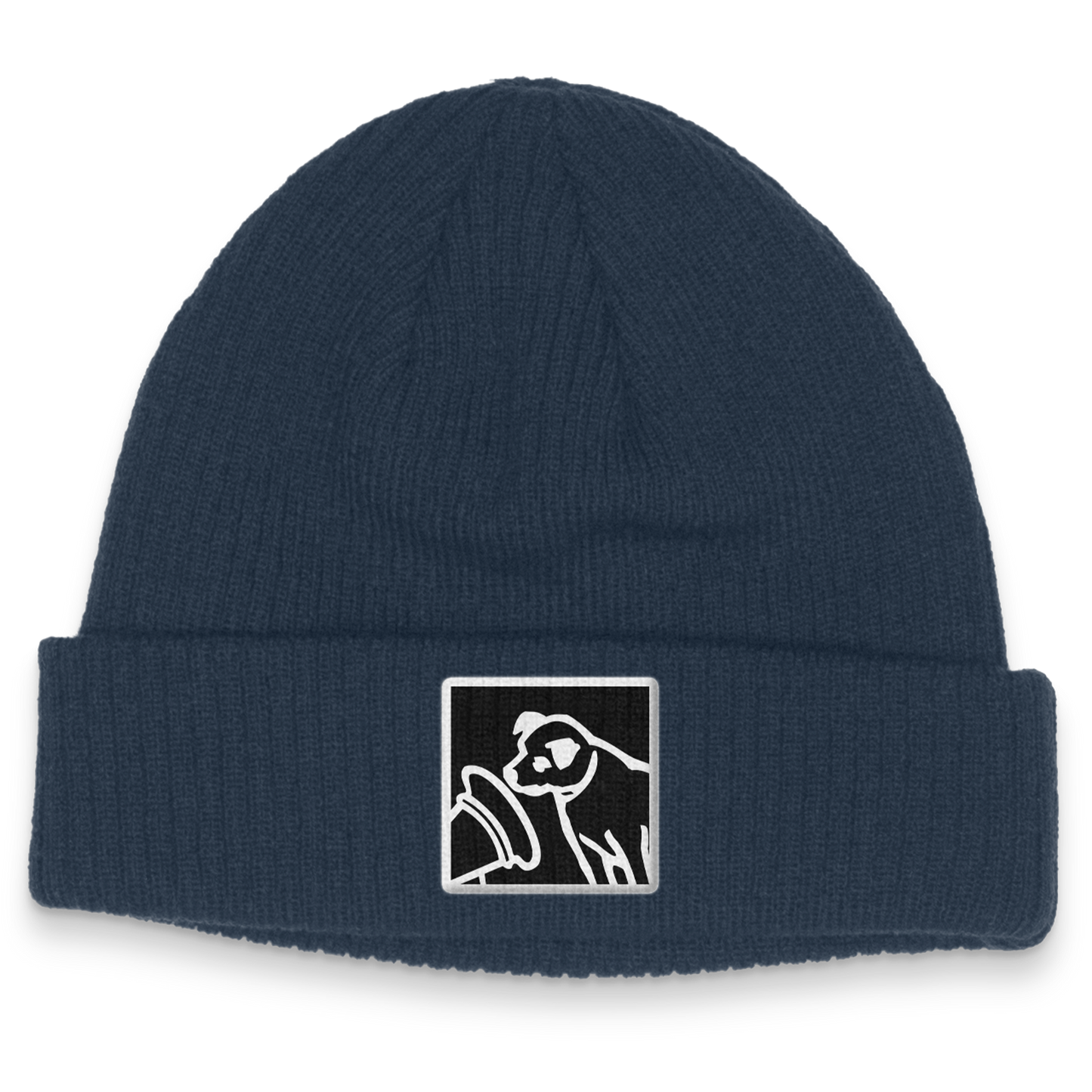 Record Player Beanie (Navy)