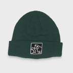 Record Player Beanie (Bottle Green)